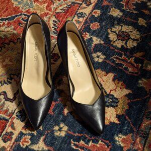 Sarah Flint Black Leather Perfect Pump 85, sz 39.5 EU / 8.5-9 US